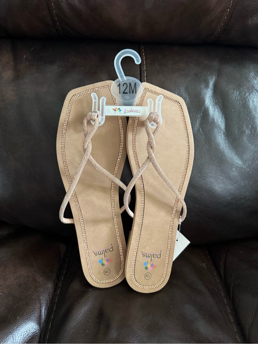 Women’s Tan Braided Strap Sandals